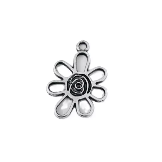 Pendant fleur 17.45 x 21 mm