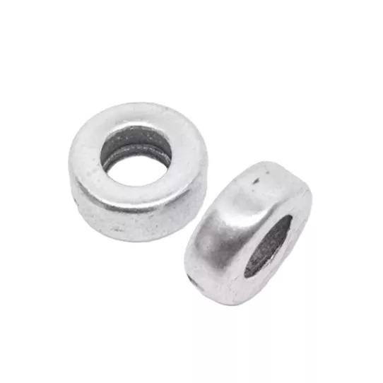 Perle rondelle épais de 10mm trou : 4.65mm