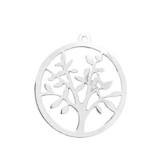 Pendant arbre de vie en laiton plaqué 10 microns Fabrication Française