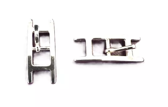 5 Fermoirs  boucle de ceinture pour cuir 7-8mm argent vif