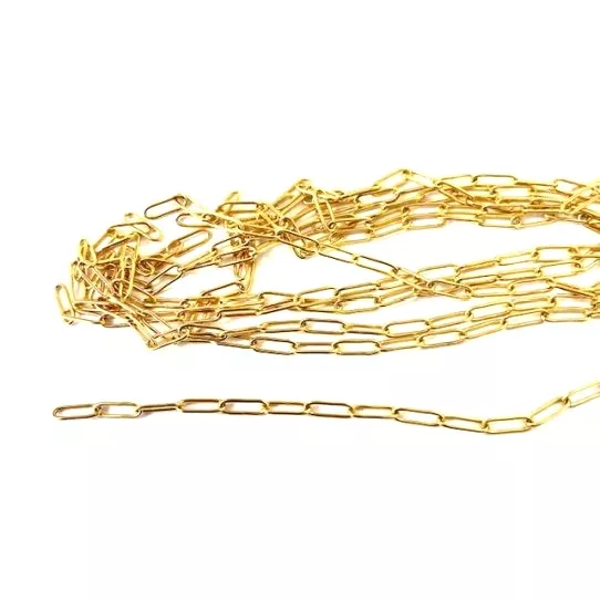 Chaine trombone 11.6 x 4.2mmACIER DORE