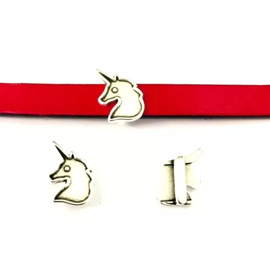 Passant licorne pour cuir plat 10mm