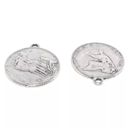 Pendant monnaie Italienne double face