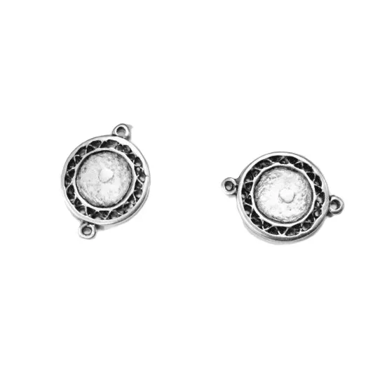 Intercalaire zamac plaqué argent