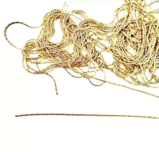 Chaine acier doré fine 0.9mm