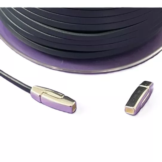 Fermoir 3mm en zamac plaqués en argent vif ou argent antique - Argent vif