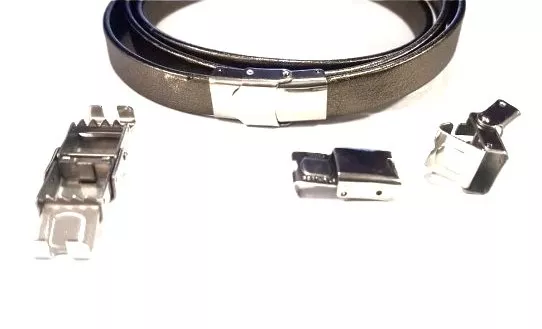 Fermoir en acier à clips ajustable 10x3mm
