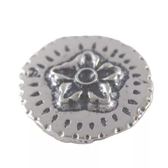 Passant fleur 10mm pour cuir