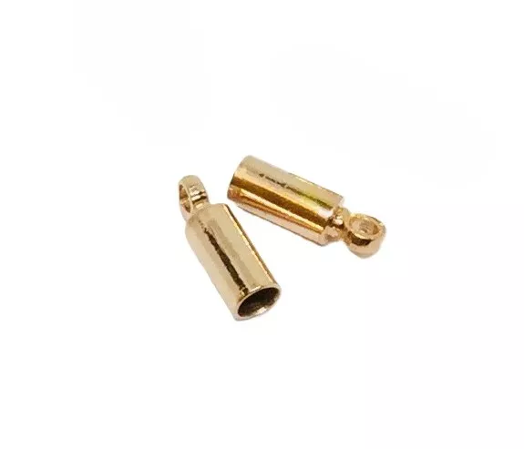embout laiton 2.4mm plaqué argent 10 microns en France - or rose
