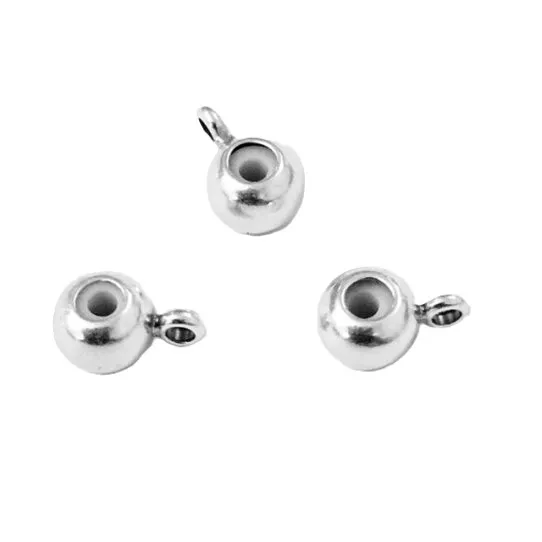 Fermoirs coulissant silicon avec  accroche breloque