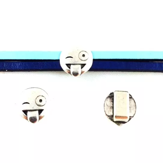 Passant emoticone 6mm en étain