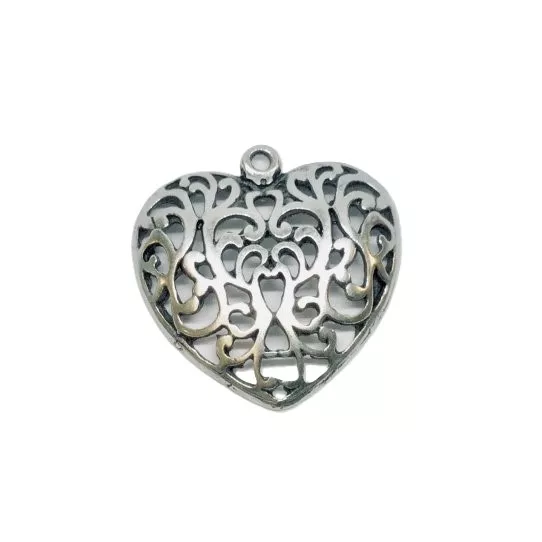 Pendant coeur filigrane