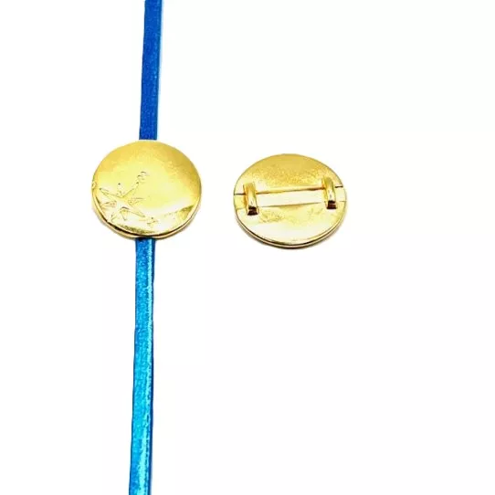 Passant pastille boussole pour cuir plat 3mm