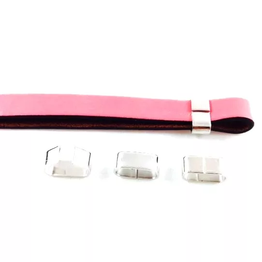 Passant 10mm en laiton plaqué rhodié ajustable