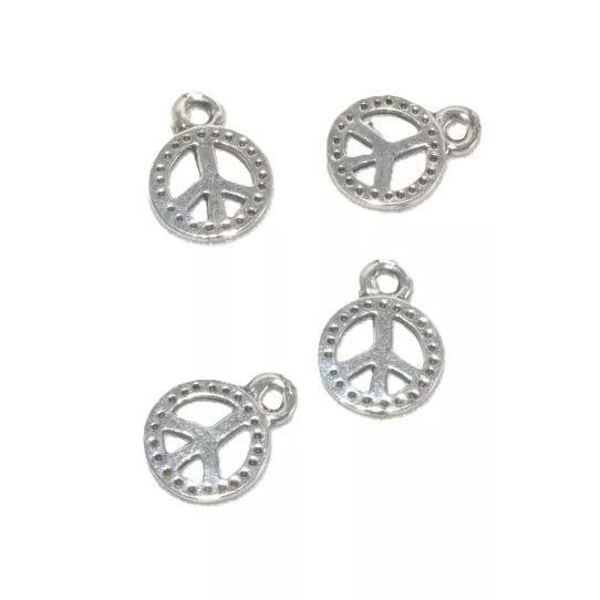 Pendant peace & love en étain, FR