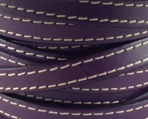 Cuir de veau cousu 10mm-nouvelles couleurs - Violet