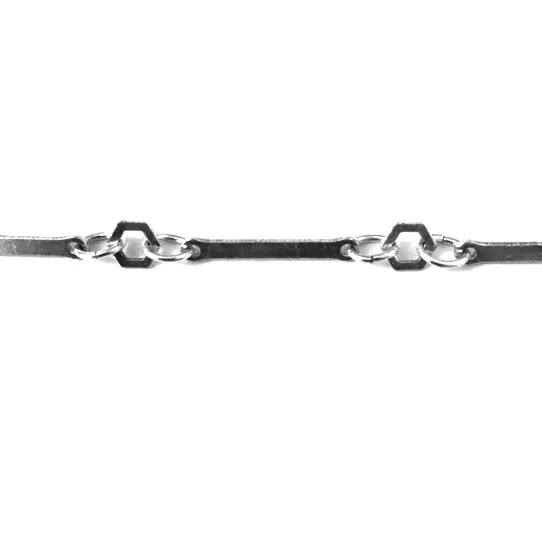 chaîne laiton bâton+losange plaquée en France