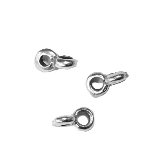 Accroche breloque pour cuir 2mm rond