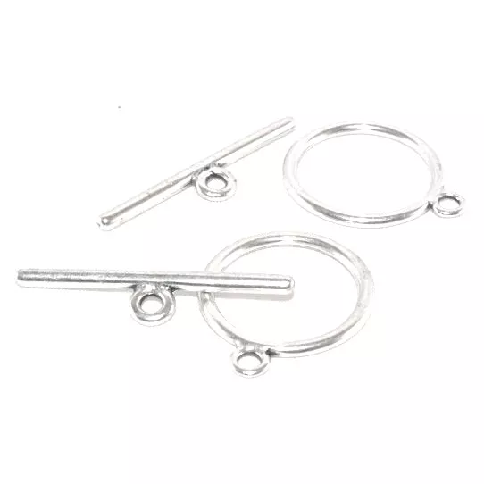 FERMOIR T - Argent antique Or