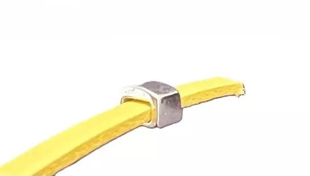 Passant bombé 5mm argent vif