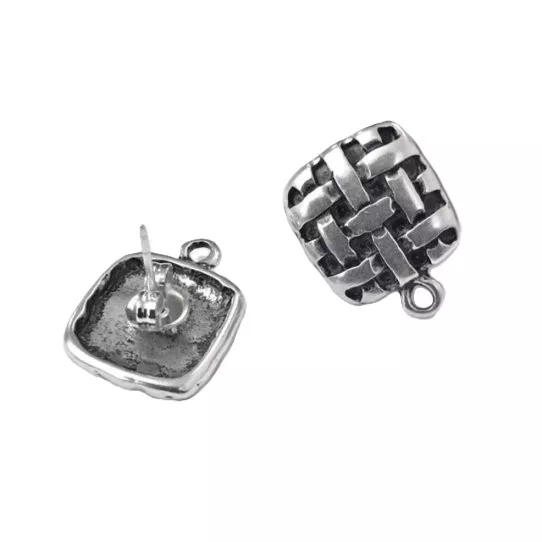 Boucles d'oreilles à clous avec motif