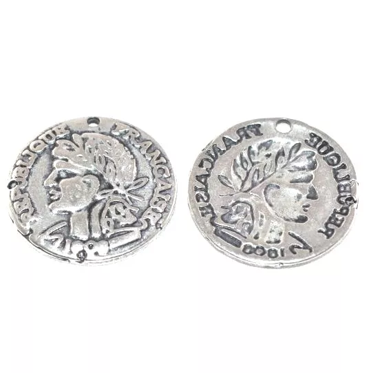 Pendant pièce de monnaie Française