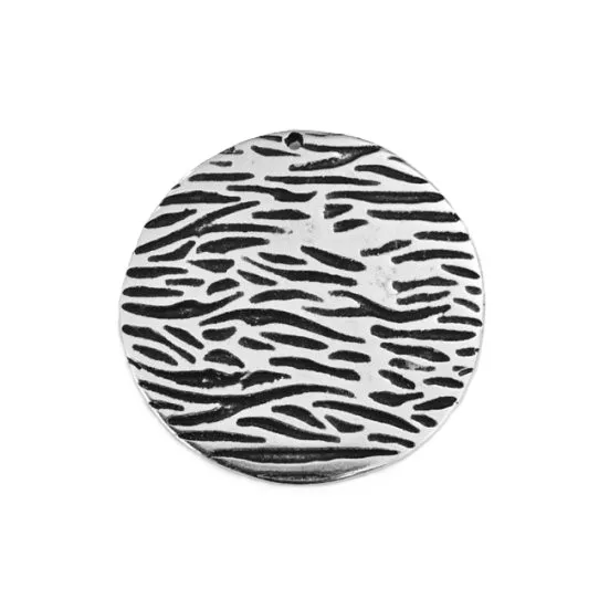 Pendant grande médaille avec motif-double face