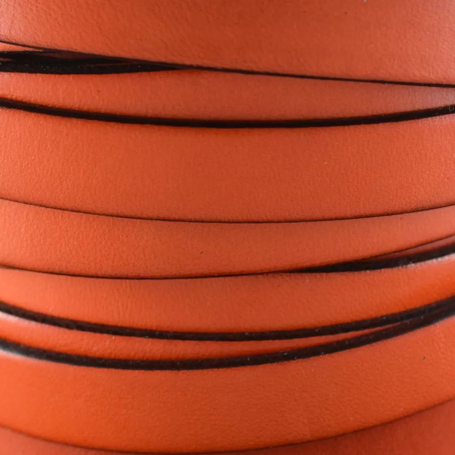 Cuir de Veau 10mm - Orange
