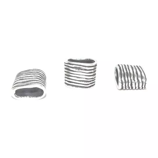 Passant avec rayures 10 x 6mm