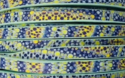 cuir de veau imprimé  - Vert turquoise