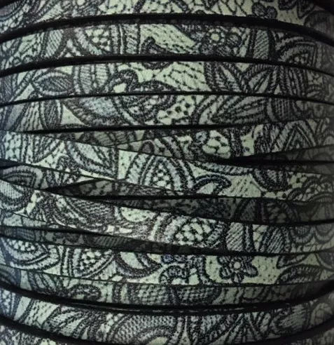 Imprimé veau 5mm - Celeste