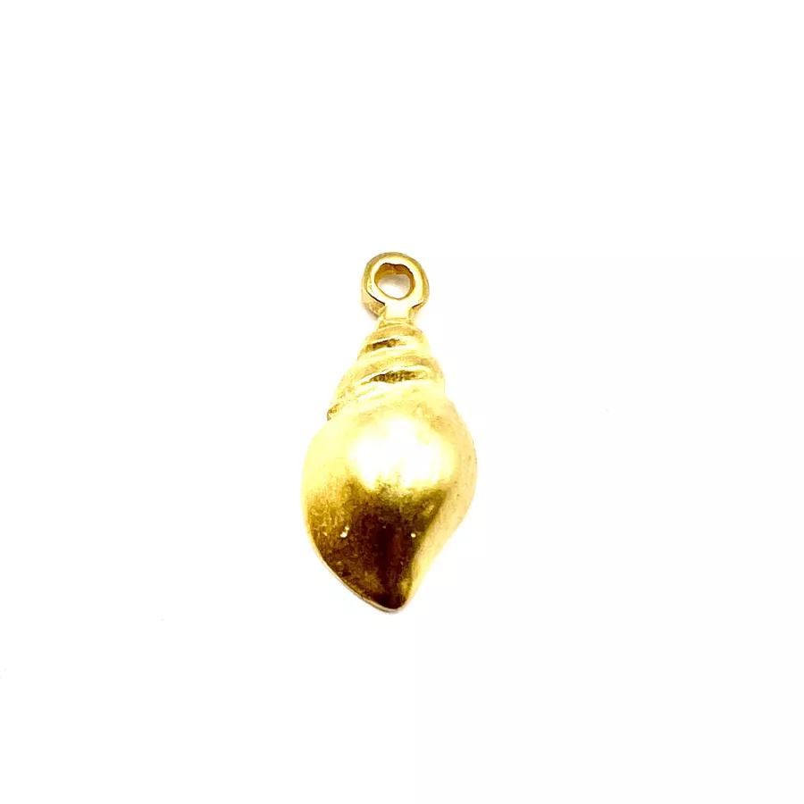 Pendant Coquillage doré 26 x 12 mm