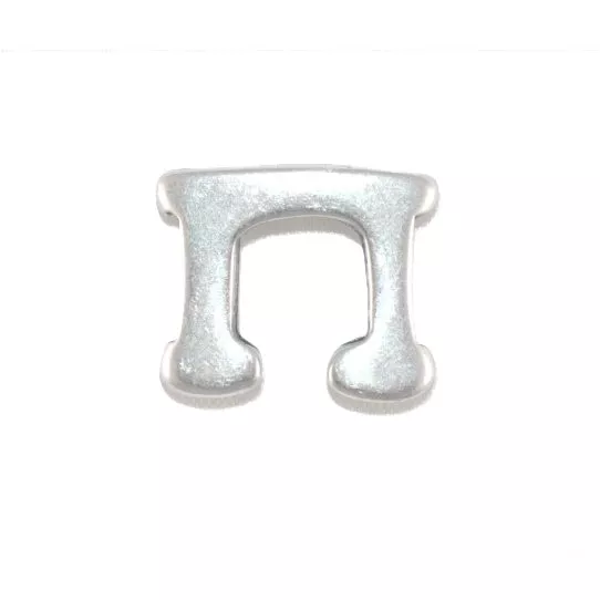 Fermoir boucle en zamac pour cuir 5mm