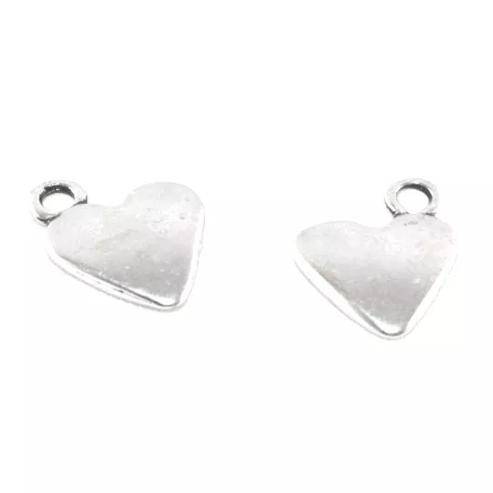 pendant coeur anneau de coté.