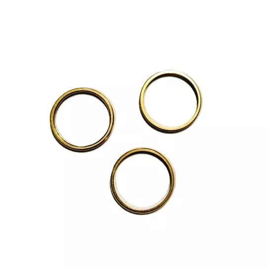 Cercle en laiton plaque or rose