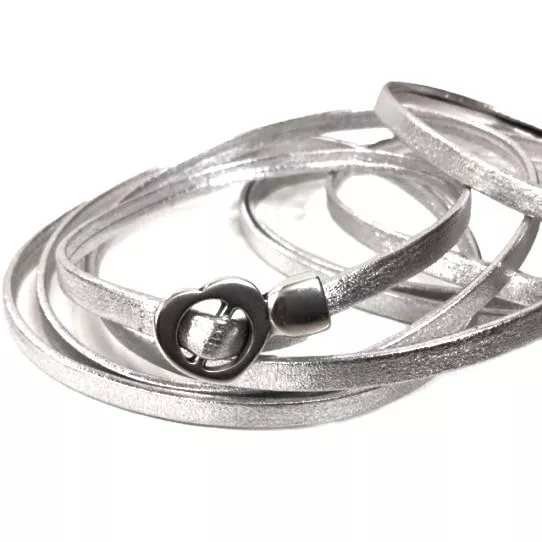 Fermoir boucle pour cuir 5mm