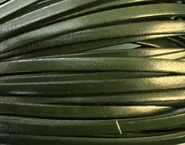 Cuir de veau en 5mm vert foncé