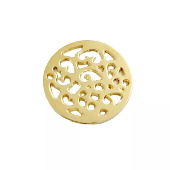 Intercalaire ou pendant arabesque en or, 20mm