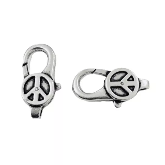 Mousqueton Peace and love 28 x 12.20mm