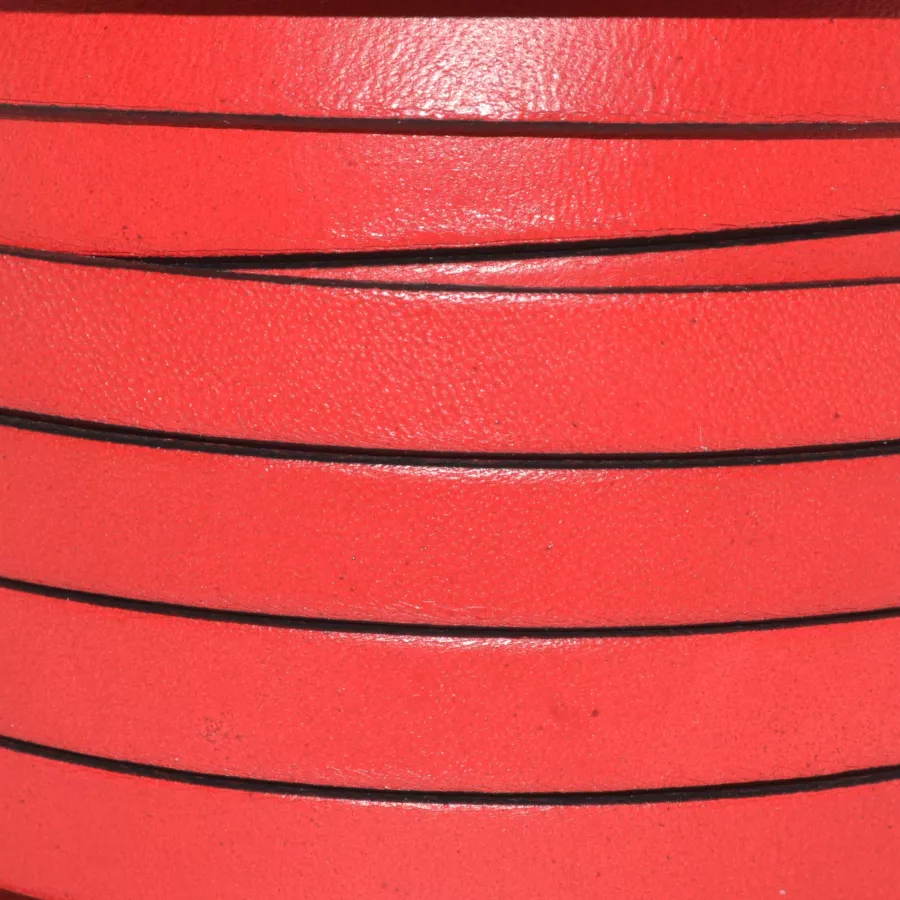 Cuir de Veau 10mm - Rouge