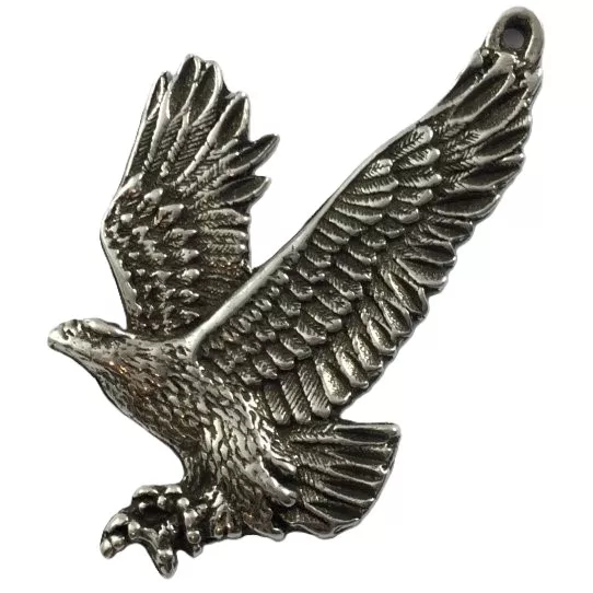 Pendant aigle en étain pl argent