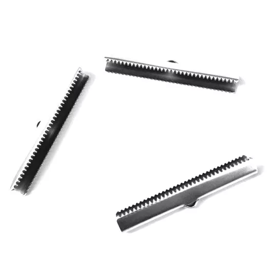 Embout 40mm à écraser pour cuir,tissus, chaines