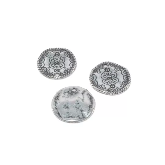 Pendant médaillon avec arabesque