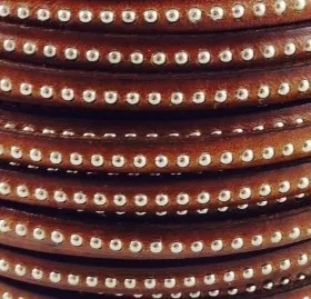 CUIR BILLES 6MM - Marron