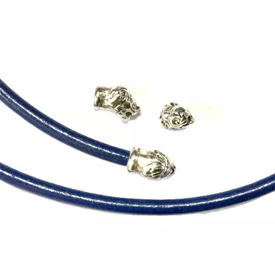 Embout tete de lion 5mm pour cuir rond