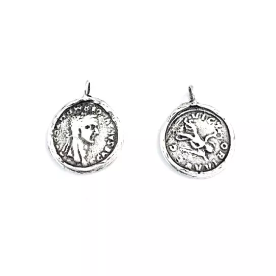 Pendant pièce de monnaie ancienne