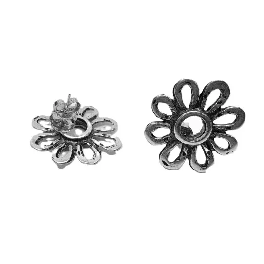 Boucles d'oreilles à clous en forme de fleur