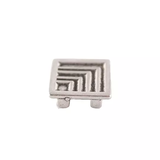 Passant 15mm étain, dessin geometrique