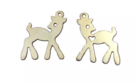 Pendant faon en laiton