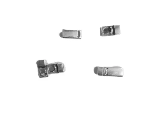 Fermoir aimanté en étain pour cuir 5mm avec securité